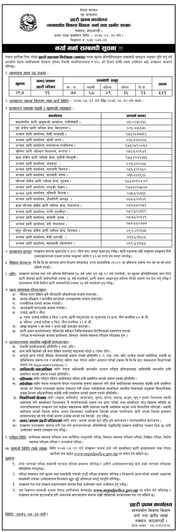 nepal-police-job